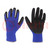 Protective gloves; Size: 9; black-navy blue; latex,polyamide