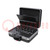 Suitcase: tool case on wheels; 470x360x210mm