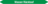Mini-Rohrmarkierer - Wasser Rücklauf, Grün, 0.8 x 10 cm, Polyesterfolie