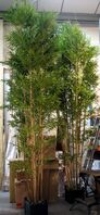Artificial Silk Large Handmade Bamboo Tree Fire Retardant - 500cm, Green