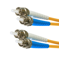 Cablenet 0.5m OS2 9/125 ST-ST Duplex Yellow LSOH Fibre Patch Lead