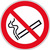Znak zakazu, folia 200mm, Zakaz palenia,