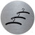Piktogramm rund, verschiedene Symbole, Durchm.: 7,0 cm, inkl. Klebepad Version: 09 - Garderobe