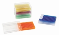 PCR Rack, Low Temp, 96 well, assorted colourspack of 5