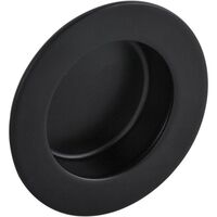 Produktbild zu Muschelgriff Forrada ø 50 mm, Einlass ø 35 mm, Edelstahl schwarz matt