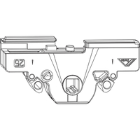 Produktbild zu ROTO NX Getriebekasten zu Getriebestulp Dornmaß 40 mm silber