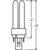 Kompaktleuchtstofflampe Osram Kompakt-Leuchtstofflampe Dulux D 827 G24d-1 warm 13W
