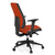 Bürostuhl / Drehstuhl PRO-TEC 500 Stoff dunkelgrau/rot hjh OFFICE