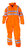 Hydrowear Uelsen Simply No Sweat High Visibility Waterproof Winter Coverall Orange 2XL