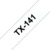 TX-Schriftbandkassetten TX-141, schwarz auf farblos