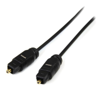 StarTech.com THINTOS15 audio kábel 4,6 M TOSLINK Fekete