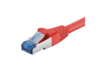 Microconnect SSTP Cat6A, 3m cavo di rete Rosso