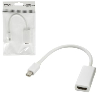 MCL CG-292CZ adaptador de cable de vídeo 0,1 m mini DisplayPort HDMI Blanco