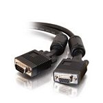 C2G Monitor HD15 M/F cable câble VGA 2 m VGA (D-Sub) Noir
