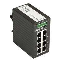 Black Box LGH008A łącza sieciowe Nie zarządzany Gigabit Ethernet (10/100/1000) Czarny