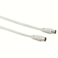 Hama 5m, 2xCoax coaxial cable Coax White