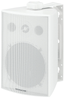 Monacor ESP-230/WS haut-parleur 2-voies Blanc Avec fil 50 W