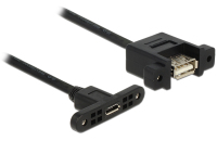 DeLOCK USB 2.0 Micro-B/A, 0.25m USB-kabel 0,25 m Micro-USB B USB A Zwart