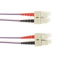 Black Box FOCMRSM-001M-SCSC-VT kabel optyczny 1 m 2x SC OFNR OS2 Fioletowy