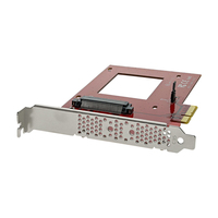 StarTech.com U.2 auf PCIe Adapter für 2,5" U.2 NVMe SSD - SFF 8639 - 4x PCI Express 3.0