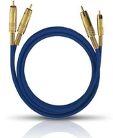 OEHLBACH NF 1 Master Set, blue audio kabel 0,5 m 2 x RCA Blauw
