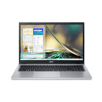 Acer Aspire 3 A315-510P-37MF Portátil 39,6 cm (15.6") Full HD Intel Core i3 N-series i3-N305 8 GB DDR5-SDRAM 256 GB SSD Wi-Fi 5 (802.11ac) Windows 11 Home Plata