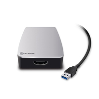 ALOGIC USB3HDDV-ADP video digitalizáló adapter 2048 x 1152 pixelek Fekete, Ezüst