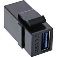 InLine 76202L tussenstuk voor kabels USB 3.1 (Gen.1) A female USB Type-A Zwart