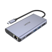 UNITEK uHUB S7 USB 3.2 Gen 1 (3.1 Gen 1) Type-C Gris