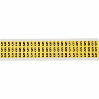 Brady 3410-5 self-adhesive label Rectangle Permanent Black, Yellow 1950 pc(s)