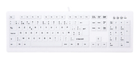CHERRY AK-C8100F-U1-W/BE Tastatur USB AZERTY Belgisch Weiß