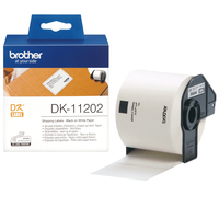 Brother DK-11202 cinta para impresora de etiquetas Negro sobre blanco