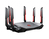 MSI RADIX AXE6600 WIFI 6E TRI-BAND router bezprzewodowy Gigabit Ethernet Dual-band (2.4 GHz/5 GHz) Czarny, Czerwony
