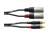 Cordial CFU 6 MC audio kábel 6 M 2 x RCA 2 x XLR (3-pin) Fekete