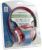 Esperanza EH145R słuchawki/zestaw słuchawkowy Przewodowa Opaska na głowę Muzyka Czerwony