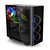 Thermaltake View 21 Tempered Glass Edition Midi Tower Fekete