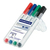 Staedtler Lumocolor whiteboard compact 341 evidenziatore 4 pz Nero, Blu, Verde, Rosso