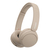 Sony WH-CH520 Headset Draadloos Hoofdband Oproepen/muziek USB Type-C Bluetooth Oplaadhouder Crème