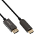 InLine DisplayPort zu HDMI AOC Konverter Kabel, 4K/60Hz, schwarz, 50m