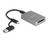 DeLOCK 91008 Kartenleser USB 3.2 Gen 1 (3.1 Gen 1) Type-C Grau