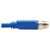 Tripp Lite NM12-6A1-01M-BL M12 X-Code Cat6a 10G F/UTP CMR-LP Shielded Ethernet Cable (M/M), IP68, PoE, Blue, 1 m (3.3 ft.)