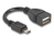 DeLOCK 83018 USB Kabel 0,11 m USB 2.0 Micro-USB B USB A Schwarz
