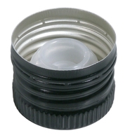 Ausgießer und Verschluss, schwarz, für Flaschengewinde 31,5 mm Ausgießer mit