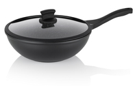 Wok Stella Nova Aluguss schwarz 10,0 cm 30,0 cm Ø 5,0l von Kela