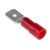 RS PRO Flachsteckhülse, Rot, Isoliert, 0.8 x 6.35mm, Stecker, 0.5mm² - 1.5mm², 22AWG min