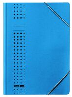 ELBA Eckspanner "chic" A4, für ca. 150 DIN A4-Blätter, mit Eckspannergummi, aus 320 g/m² Karton (RC), blau