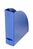 ELBA wave Stehsammler, bruchfestes glänzendes Polystyrol, 100% recycelbar, niedriger Anschlag, innovatives Design, blau