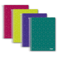 CUADERNO TAPA CONTRACOLADA DEQUA 120H 90G CUADRICULA 5X5 A4 COLORES SURTIDOS