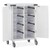 Double Door Unit Dosage Trolley - Original Packaging Compatible - 32 Compartments - High Security Bolt Lock