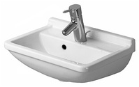DURAVIT 07504500001 Handwaschbecken STARCK 3 mit Überlauf, Hahnlochbank, 450 x 3